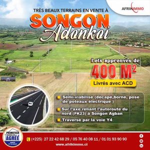 Achat immobilier à Songon Afrikimmo agence immobilière agréée