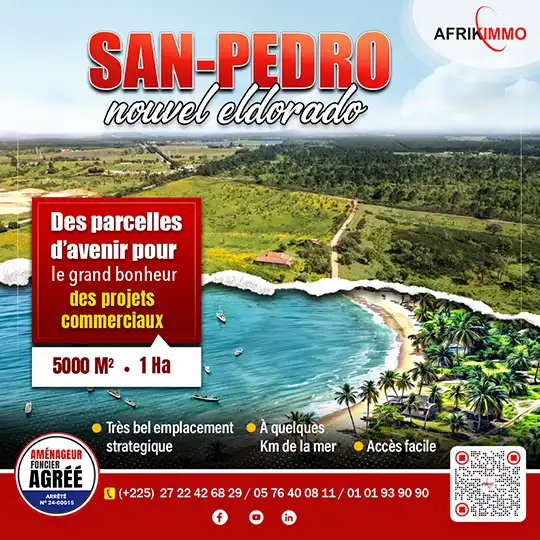 Terrain à vendre à San-Pedro