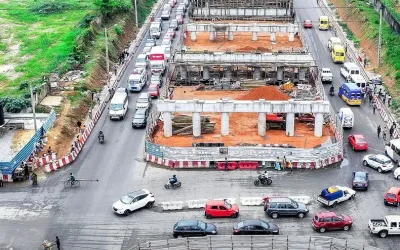 TRAVAUX DES 3 ÉCHANGEURS DU BOULEVARD GERMAIN KOFFI GADEAU : ÉCOLES DE POLICE, RIVIERA 3 ET PALMERAIE